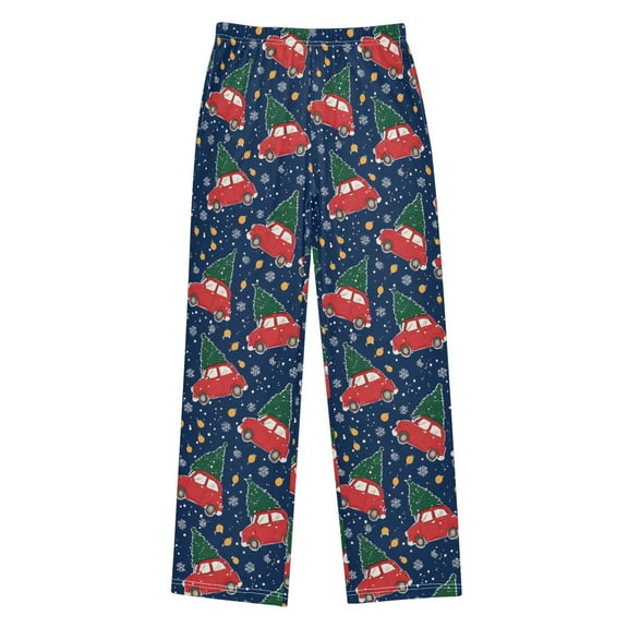 joogoo Christmas Tree on Car Pajama Pants Pj Bottoms Sleepwear Lounge L