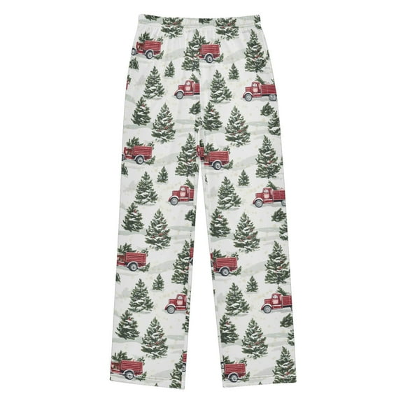 joogoo Christmas Tree on Truck Pajama Pants Pj Bottoms Sleepwear Lounge XL