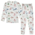 thumbnail image 1 of joogoo Christmas Xmas Whales 2 Piece Long Sleeve Tee and Pants Cotton Pajama Set 6Y, 1 of 7