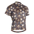 thumbnail image 1 of joogoo Coffee Blueberry Chocolate Pattern Men's Cycling Jerseys Mountain Bike Short Sleeve Tops XL, 1 of 7