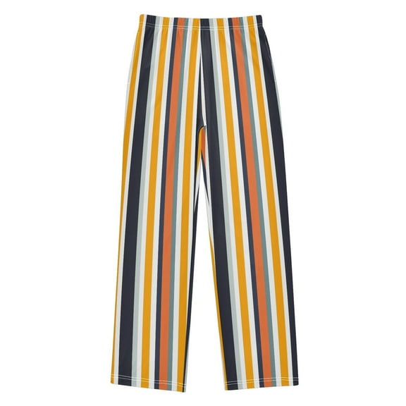 joogoo Colorful Stripe Pajama Pants Pj Bottoms Sleepwear Lounge S