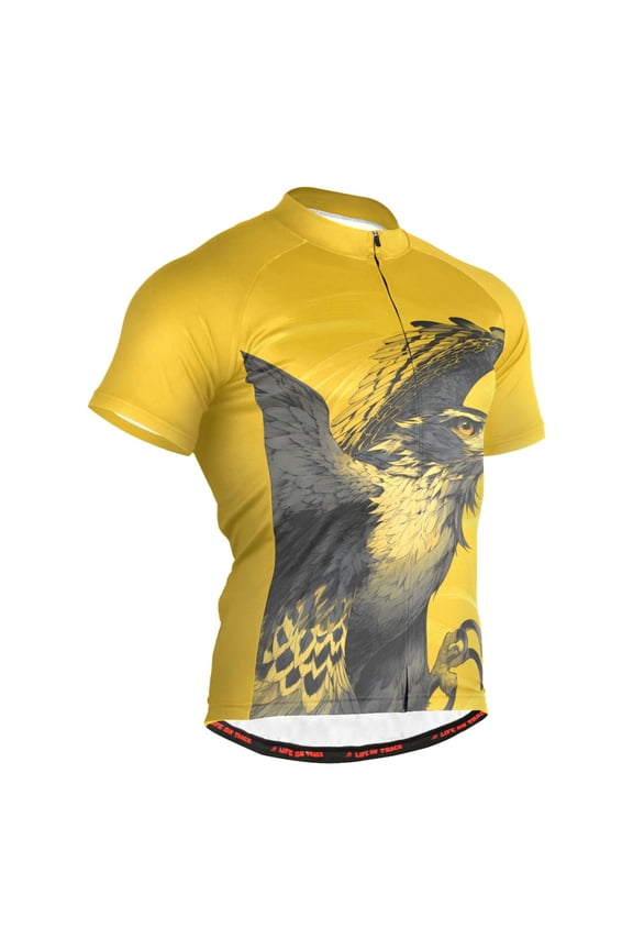 Cool Eagle Pattern Men's Cycling Jerseys Mountain Bike Short Sleeve Tops 2XL