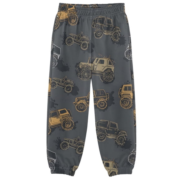 joogoo Cool Truck Pattern Boys' Sweatpants Jogger Pants 7-8Y