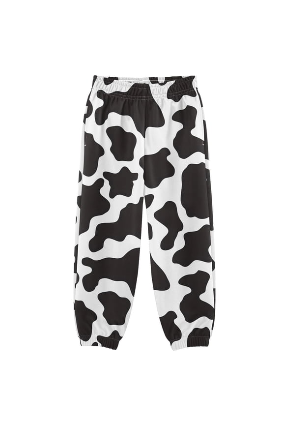 Cow Print Boys' Sweatpants Jogger Pants 5-6Y