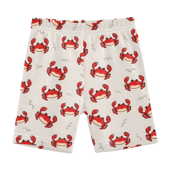 joogoo Crabs Cartoon Girls Lined Shorts Bike Dance Bottoms 6T