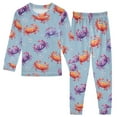 thumbnail image 1 of joogoo Crabs and Bubbles 2 Piece Long Sleeve Tee and Pants Cotton Pajama Set 6Y, 1 of 7