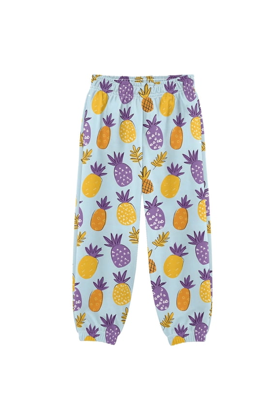 Cute Art Pineapple Boys' Sweatpants Jogger Pants 3T
