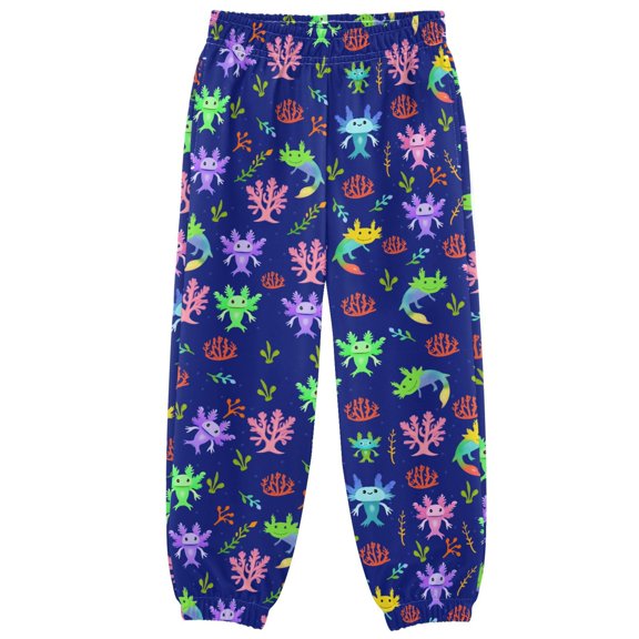 joogoo Cute Axolotls Boys' Sweatpants Jogger Pants 3T