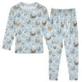 thumbnail image 1 of joogoo Cute Chickens Eggs Pajamas Set Long Sleeve Soft Cotton Sleepwear 2 Piece 18M, 1 of 7