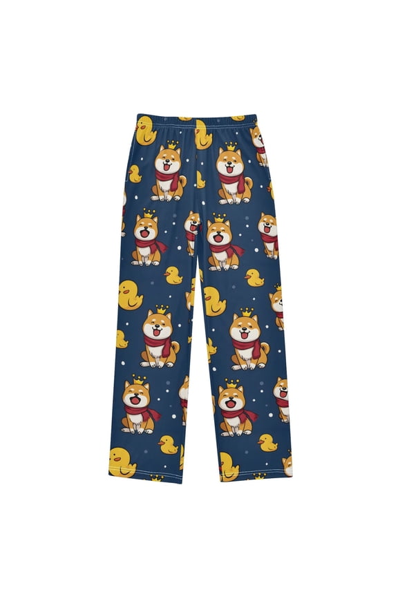 Cute Corgi Dogs Ducks Pajama Pants Pj Bottoms Sleepwear Lounge XL