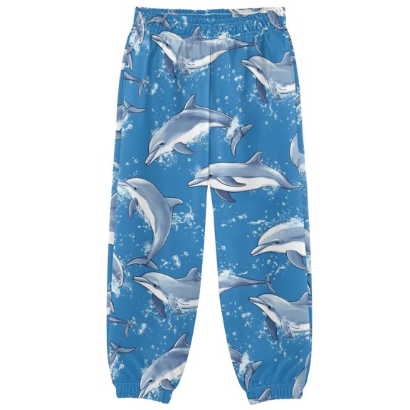 joogoo Cute Dolphins Boys' Sweatpants Jogger Pants 5-6Y