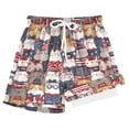 thumbnail image 1 of joogoo Cute Doodle Cats with Bows Boys Swim Trunks Beach Swimsuit Shorts Boxer 7Y, 1 of 8