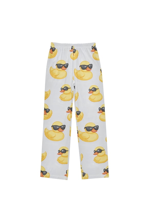 Cute Duck with Sunglasses Pajama Pants Pj Bottoms Sleepwear Lounge M