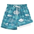 thumbnail image 1 of joogoo Cute Fishes Boys Swim Trunks Beach Swimsuit Shorts Boxer 5-6T, 1 of 8