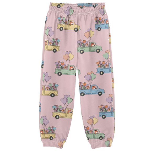 joogoo Cute Fox Driving Boys' Sweatpants Jogger Pants 3T