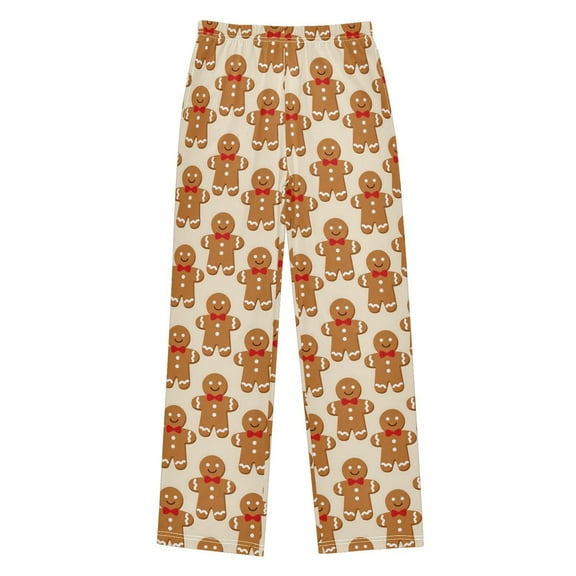joogoo Cute Gingerbread Man Pajama Pants Pj Bottoms Sleepwear Lounge L