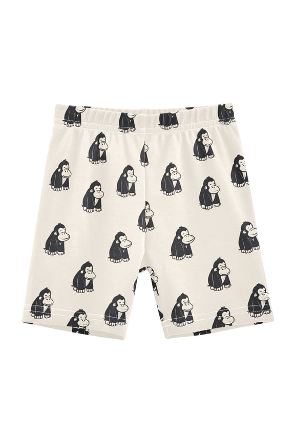 Cute Gorilla Girls Lined Shorts Bike Dance Bottoms 4T
