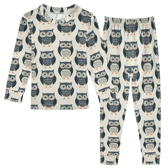 joogoo Cute Owls 2 Piece Long Sleeve Tee and Pants Cotton Pajama Set 6Y