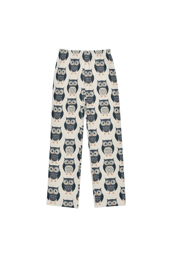 Cute Owls Pajama Pants Pj Bottoms Sleepwear Lounge L