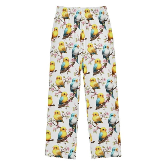 joogoo Cute Parrot Birds Pajama Pants Pj Bottoms Sleepwear Lounge S