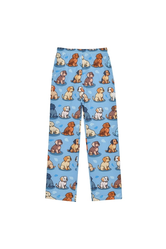Cute Pug Dog Pajama Pants Pj Bottoms Sleepwear Lounge L