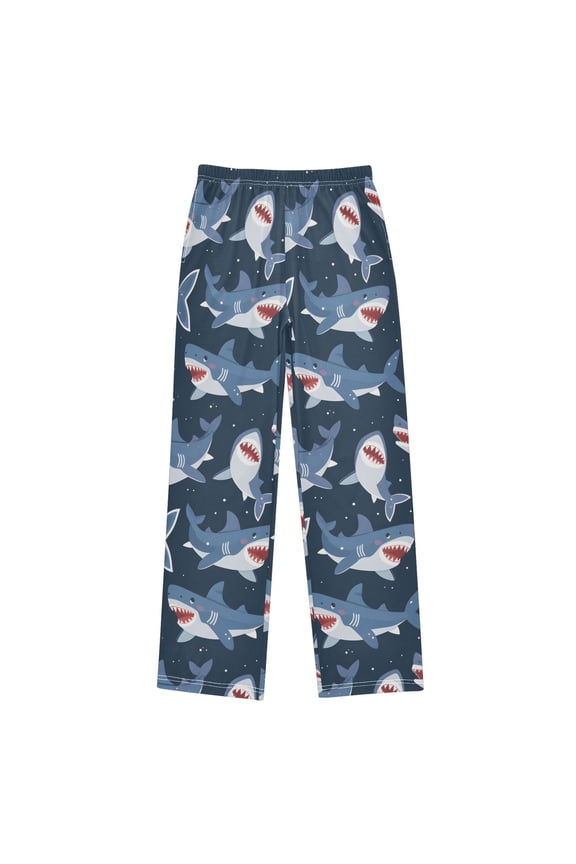 Cute Sharks Pajama Pants Pj Bottoms Sleepwear Lounge L