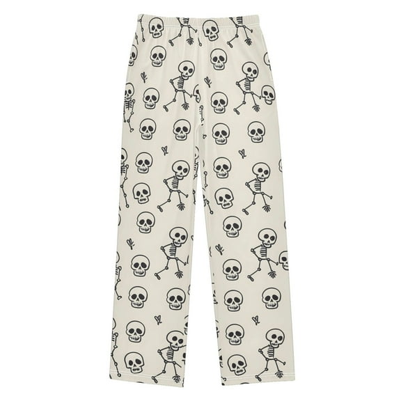 joogoo Cute Skeleton Pajama Pants Pj Bottoms Sleepwear Lounge L