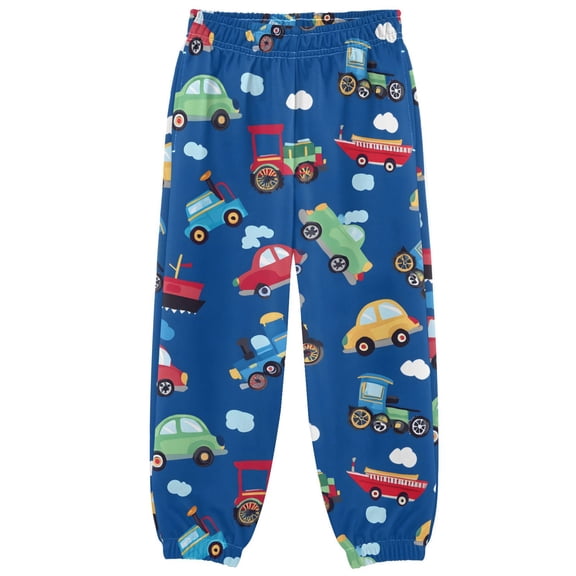 joogoo Cute Trucks Cloud Boys' Sweatpants Jogger Pants 4T