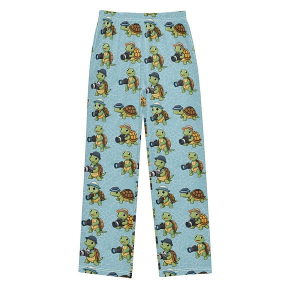 joogoo Cute Turtle Camera Pajama Pants Pj Bottoms Sleepwear Lounge L