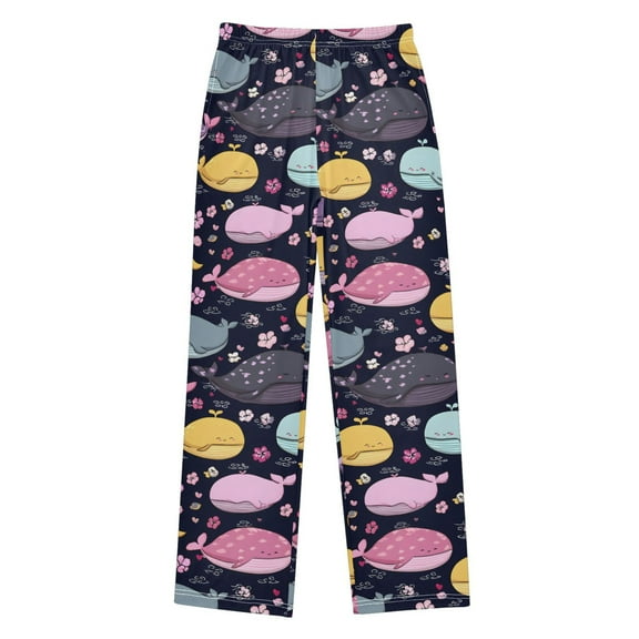 joogoo Cute Whale Cartoon Pajama Pants Pj Bottoms Sleepwear Lounge XL
