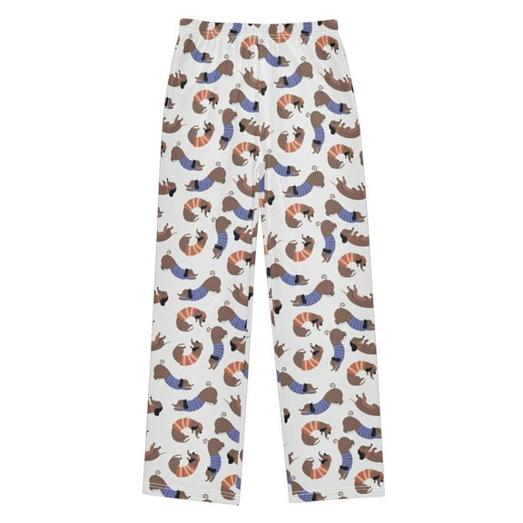 joogoo Dachshund Pattern Pajama Pants Pj Bottoms Sleepwear Lounge L