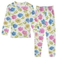 thumbnail image 1 of joogoo Daisy Flowers 2 Piece Long Sleeve Tee and Pants Cotton Pajama Set 5Y, 1 of 7