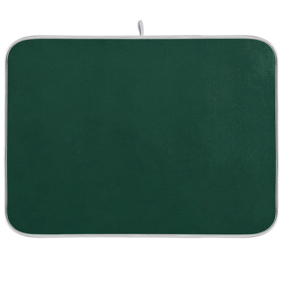 joogoo Dark Green Paint Dish Drying Mat Kitchen Counter Absorbent Drying Pad 18x24 in Drainer Rack