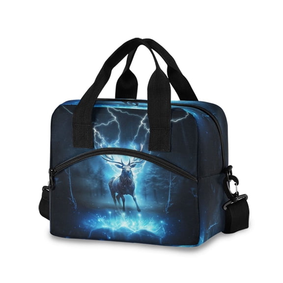 joogoo Deer Cool Insulated Lunch Bags Reusable Cooler Box with Shoulder Strap