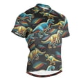 thumbnail image 1 of joogoo Dinosaur Pattern Men's Cycling Jerseys Mountain Bike Short Sleeve Tops M, 1 of 7