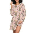 thumbnail image 1 of joogoo Dog Christmas Tree Women's Long Sleeve Nightgown Sleepwear L, 1 of 8