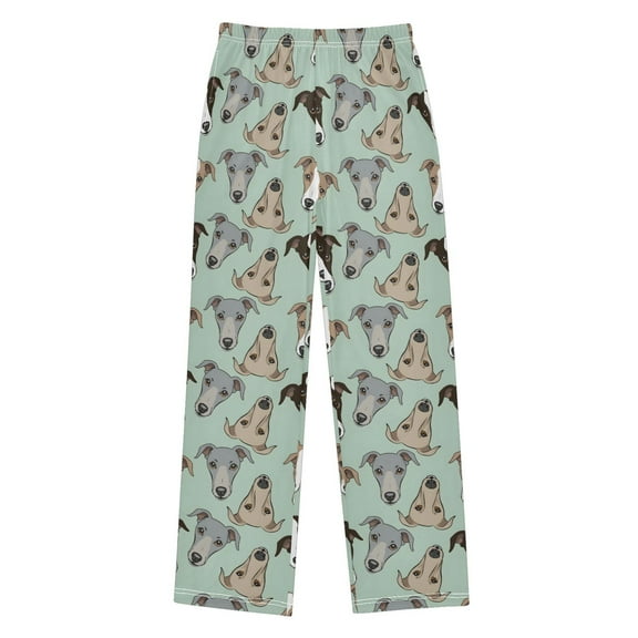 joogoo Dogs Cartoon Heads Pajama Pants Pj Bottoms Sleepwear Lounge XL