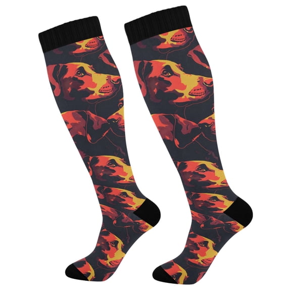 joogoo Dogs Cool Socks Women Men Knee High Sock