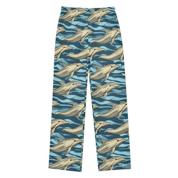 joogoo Dolphins in Ocean Pajama Pants Pj Bottoms Sleepwear Lounge XL