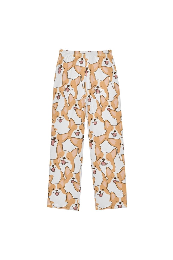 Doodle Corgi Dogs Pajama Pants Pj Bottoms Sleepwear Lounge XL