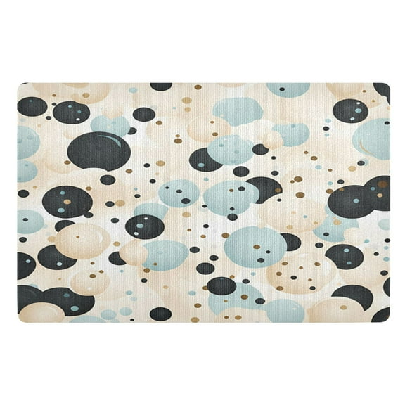 joogoo Door Mats Polka Dots Outdoor Indoor Entrance Low Profile Floor Rugs 32"x20" Carpet