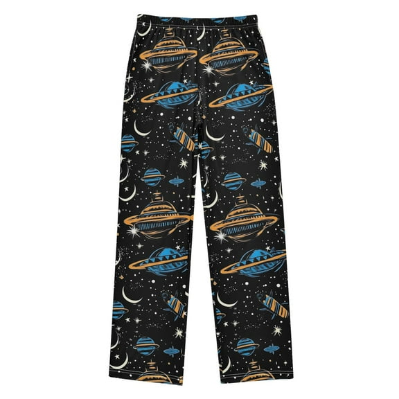 joogoo Dreamy Spaceship Cartoon Pajama Pants Pj Bottoms Sleepwear Lounge XL
