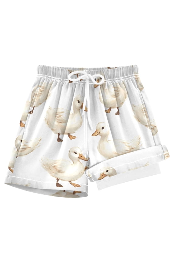 Ducks Boys Swim Trunks Beach Swimsuit Shorts Boxer 12-13Y