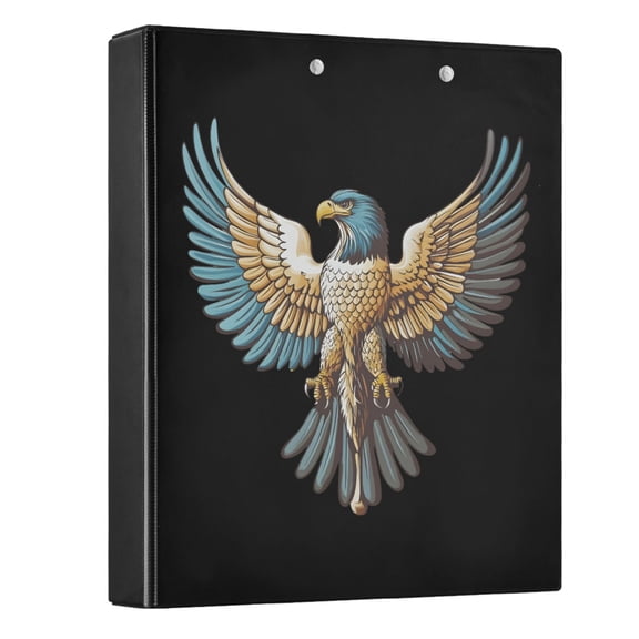 joogoo Eagle-a2 Hardcover 3 Ring Binder 1.5" Round Rings Interior Pockets Binders Organizer 1 Pack