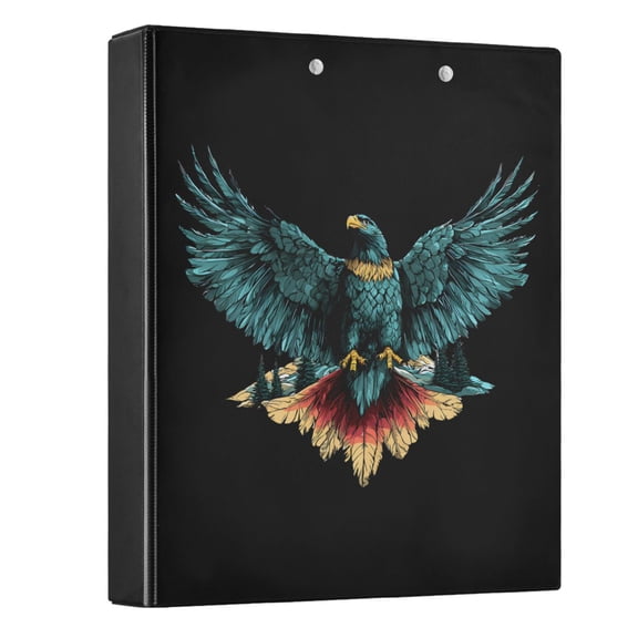 joogoo Eagle-a3 Hardcover 3 Ring Binder 1.5" Round Rings Interior Pockets Binders Organizer 1 Pack