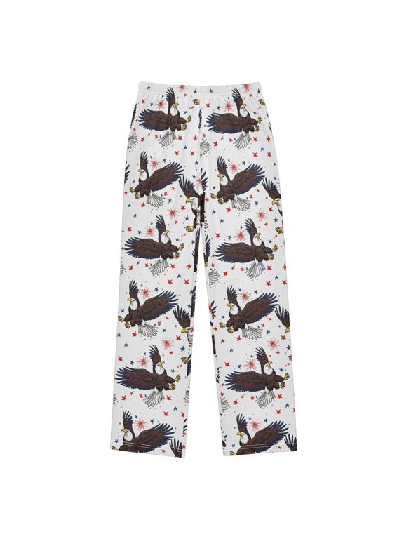 Eagles Stars Kids Pajama Pants Pj Bottoms Boy Girls Sleepwear Lounge S