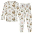 thumbnail image 1 of joogoo Easter Rabbit Pajamas Set Long Sleeve Soft Cotton Sleepwear 2 Piece 18M, 1 of 7
