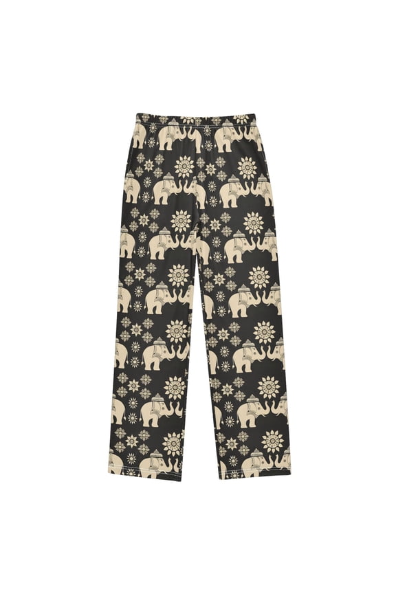 Elephants Mandala Pajama Pants Pj Bottoms Sleepwear Lounge M