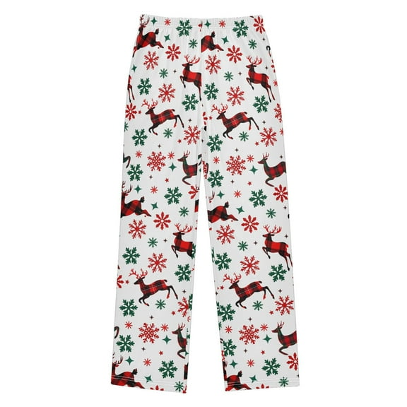 joogoo Elk Snowflake Reindeers Pajama Pants Pj Bottoms Sleepwear Lounge XL