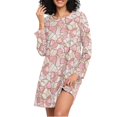 thumbnail image 1 of joogoo Ethnic Bows Women's Long Sleeve Nightgown Sleepwear L, 1 of 8